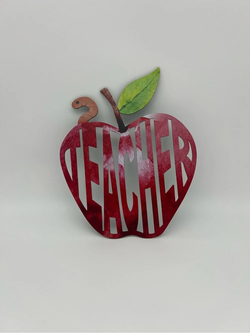 Teacher Apple Wall Decor - Red